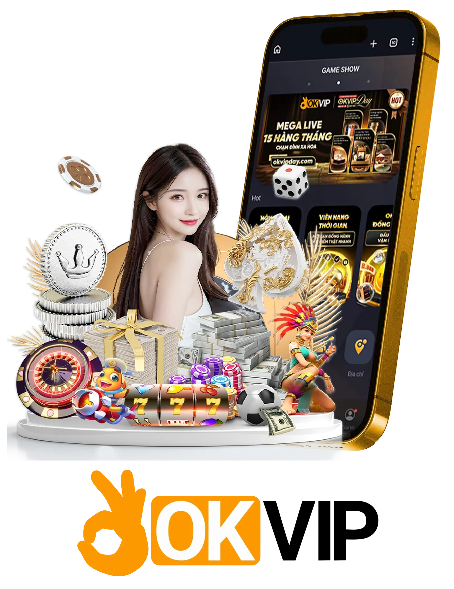 Ứng dụng OKVIP trên thiết bị di động